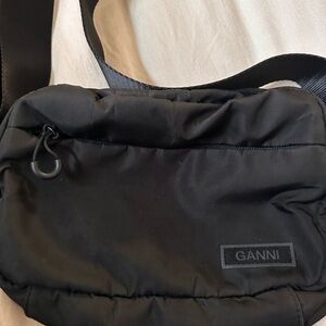 Ganni Black Belt Bag